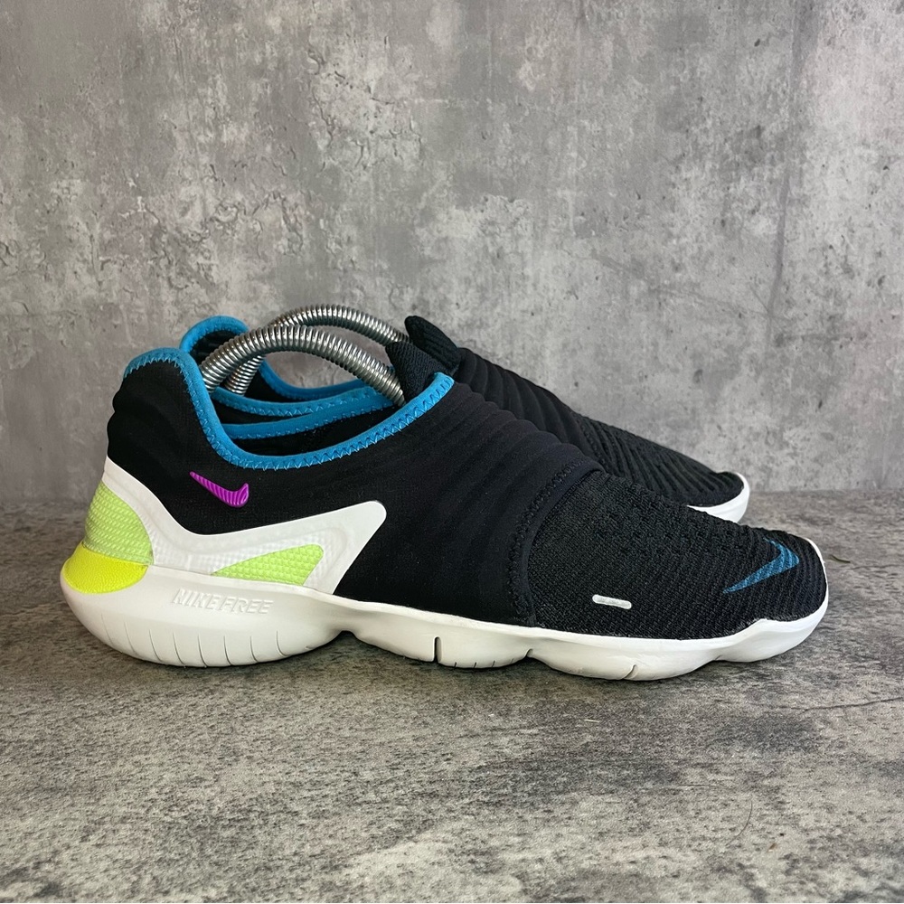 Nike Free Run Flyknit 3.0 'Black Hyper Violet' Mens sz 9.5